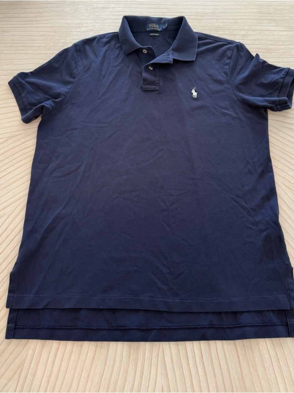 Polo by Ralph Lauren Navy Polo with White Pony Embroidery